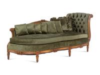 A Louis XVI Style Beechwood Chaise Longue