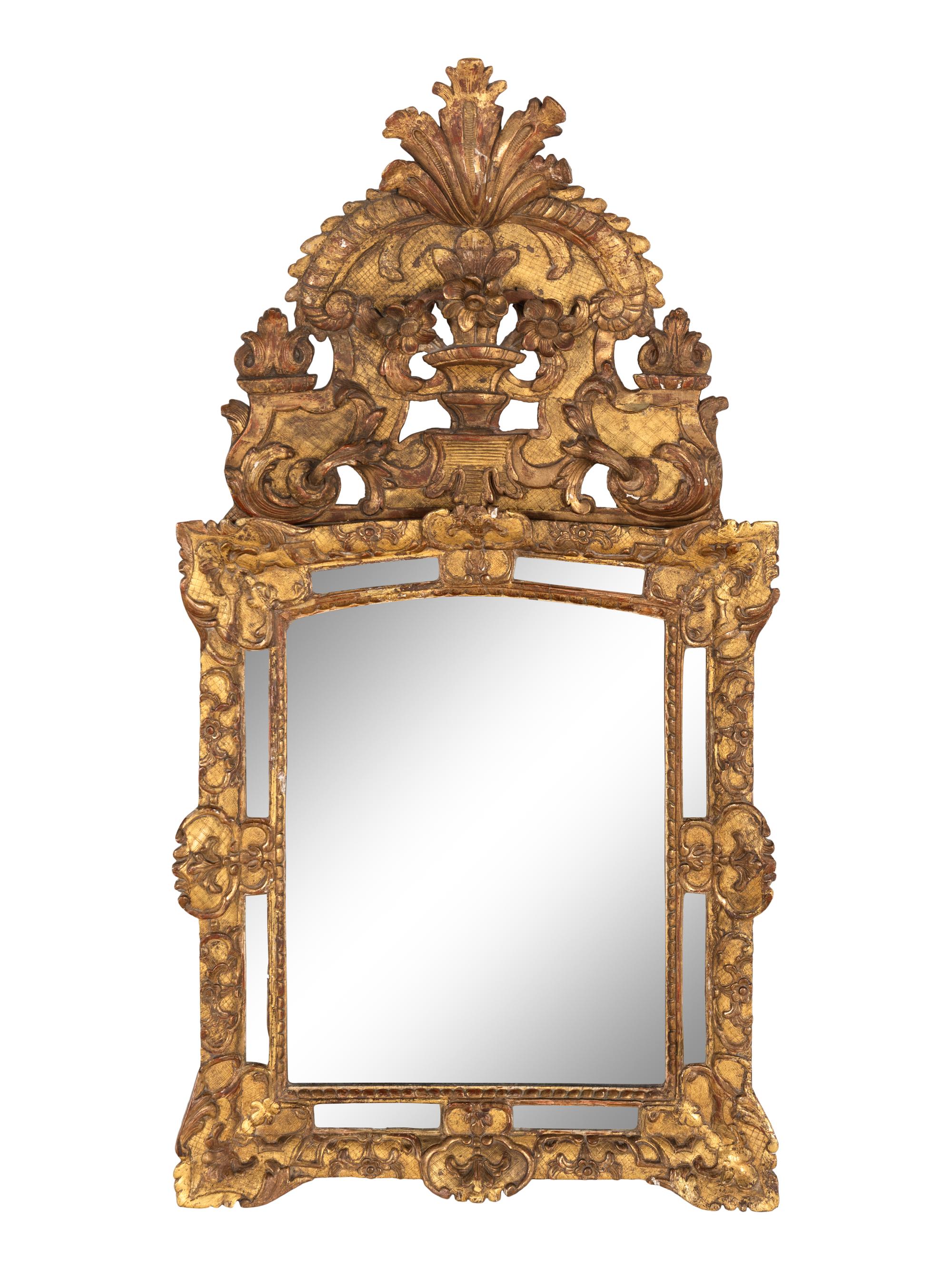 A Régence Style Giltwood Mirror