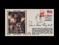 A Paul Bear Bryant Signed Autograph Cachet (Beckett Authentication Services)