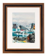 KUNSTLER, Mort (b. 1931). The Sinking of Yamato. 1964.