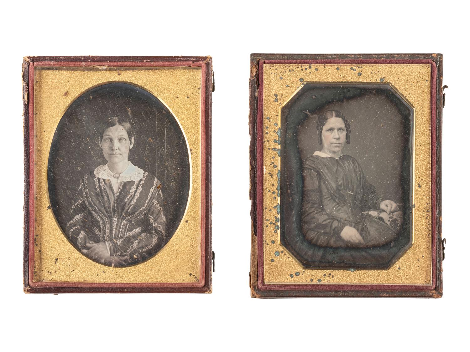 [EARLY PHOTOGRAPHY]. 26 quarter plate daguerreotype portraits featuring women of varying ages.
