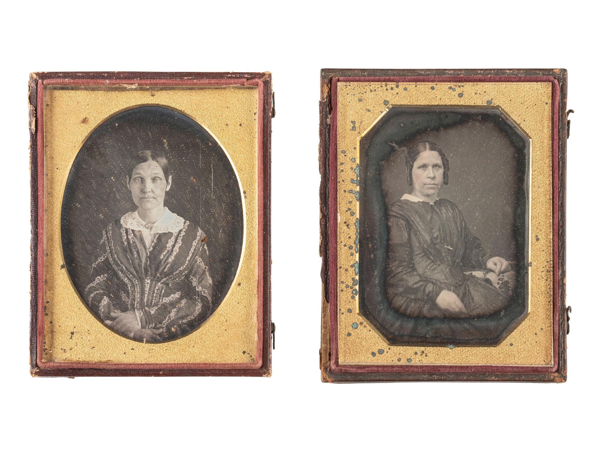 [EARLY PHOTOGRAPHY]. 26 quarter plate daguerreotype portraits featuring women of varying ages.