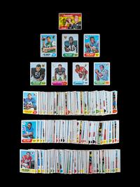 A Partial Set of 1968 Topps Football Cards Including Bob Griese Rookie (169/219),