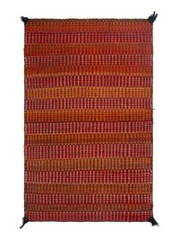 Navajo Twill Weave Double Saddle Blanket / Rug