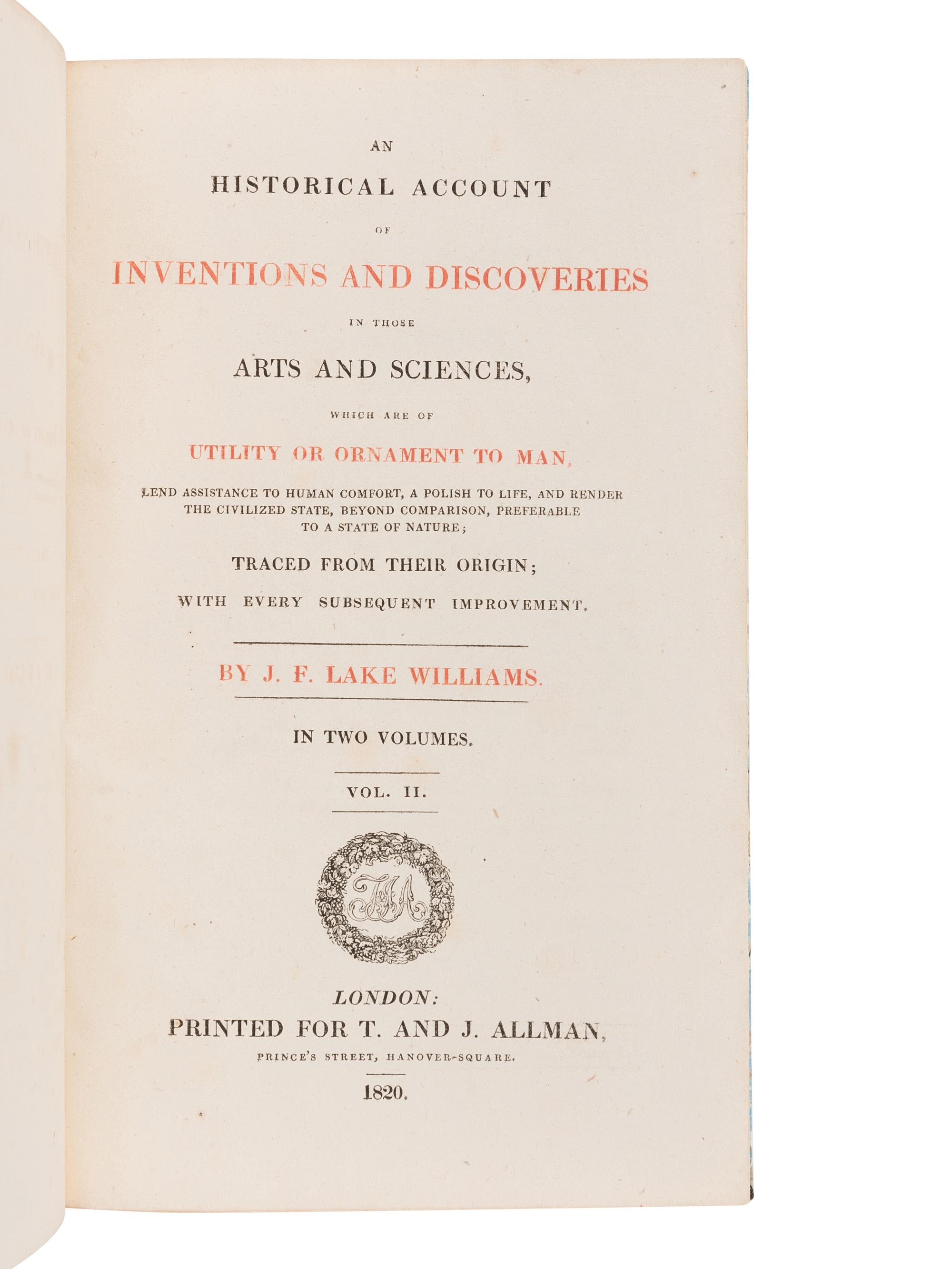 [SCIENTIFIC DISCOVERY] -- A group of 3 works in 4 volumes related to scientific discovery, comprising: