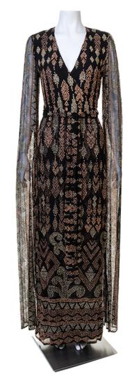 A Thea Porter 1960s Beaded Wrap Gown, No size.