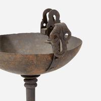 Two Gothic Revival wrought iron smoking stands, early 20th century