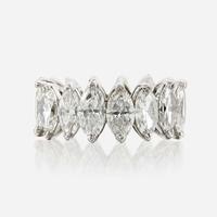 A diamond and platinum band