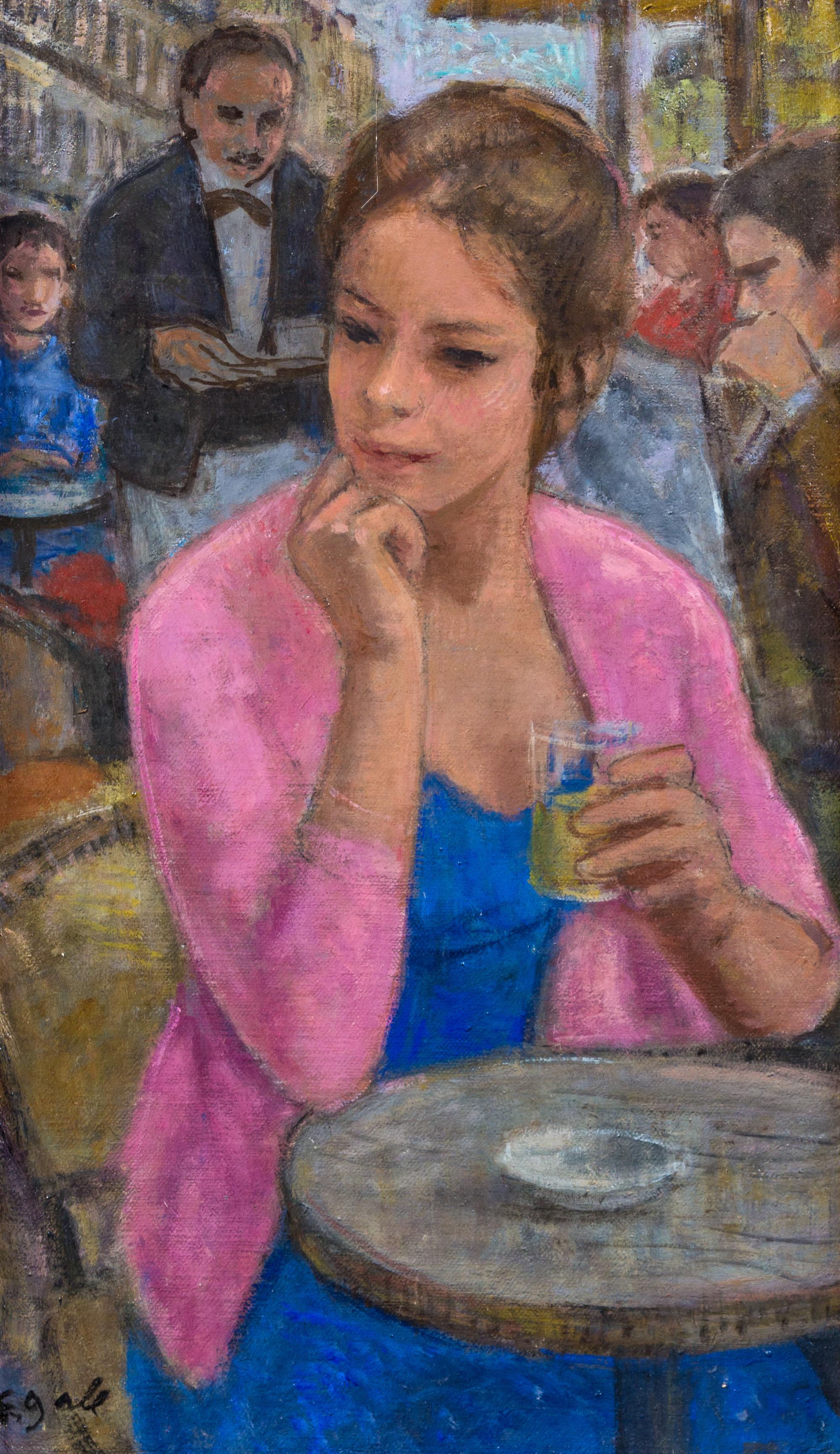 Marie-Lize et le garçon de café aux Deux Magots - Paris