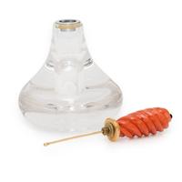 Manfred Wild for the Emil Becker Studio, Rock Crystal, Coral, and Yellow Gold Perfume Bottle