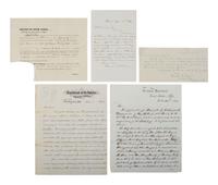 [CIVIL WAR]. Archive identified to African American soldier William H. Wade, 20th US Colored Troops, incl. correspondence and war-date documents.