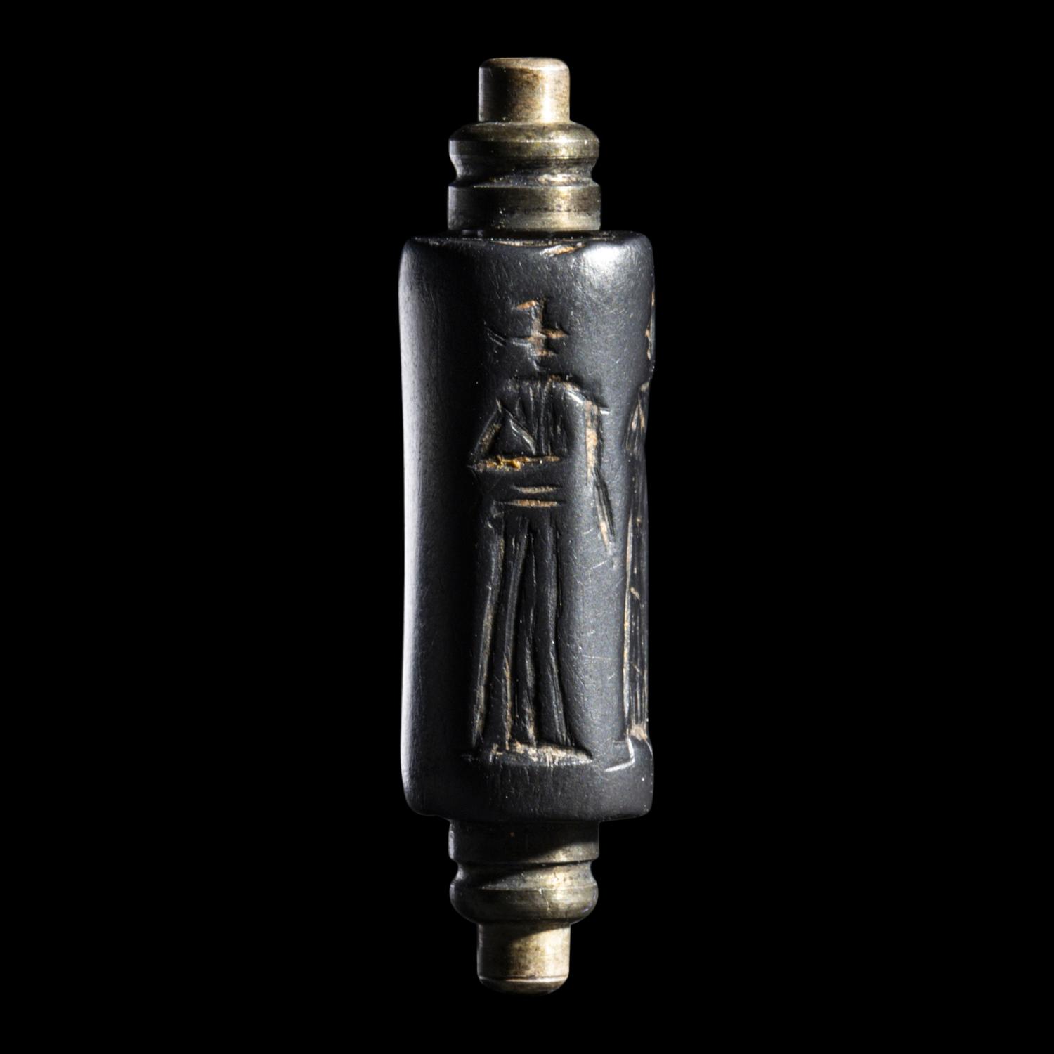A Neo-Babylonian Hematite Cylinder Seal