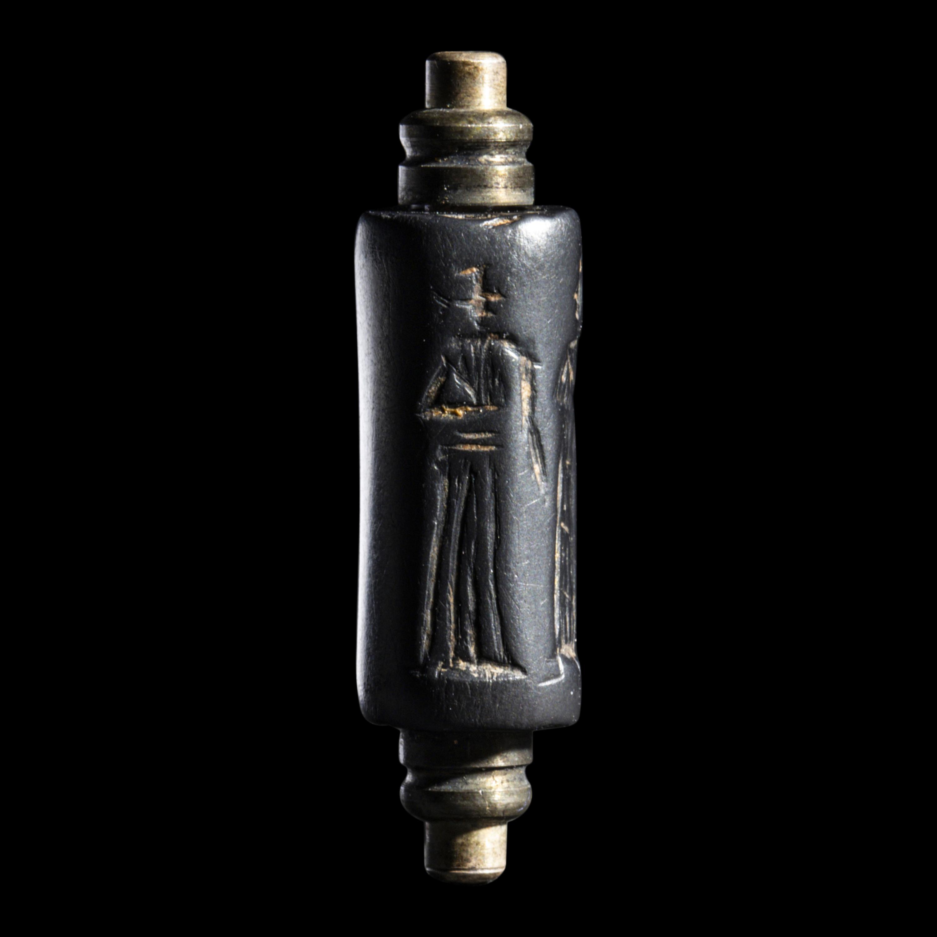 A Neo-Babylonian Hematite Cylinder Seal