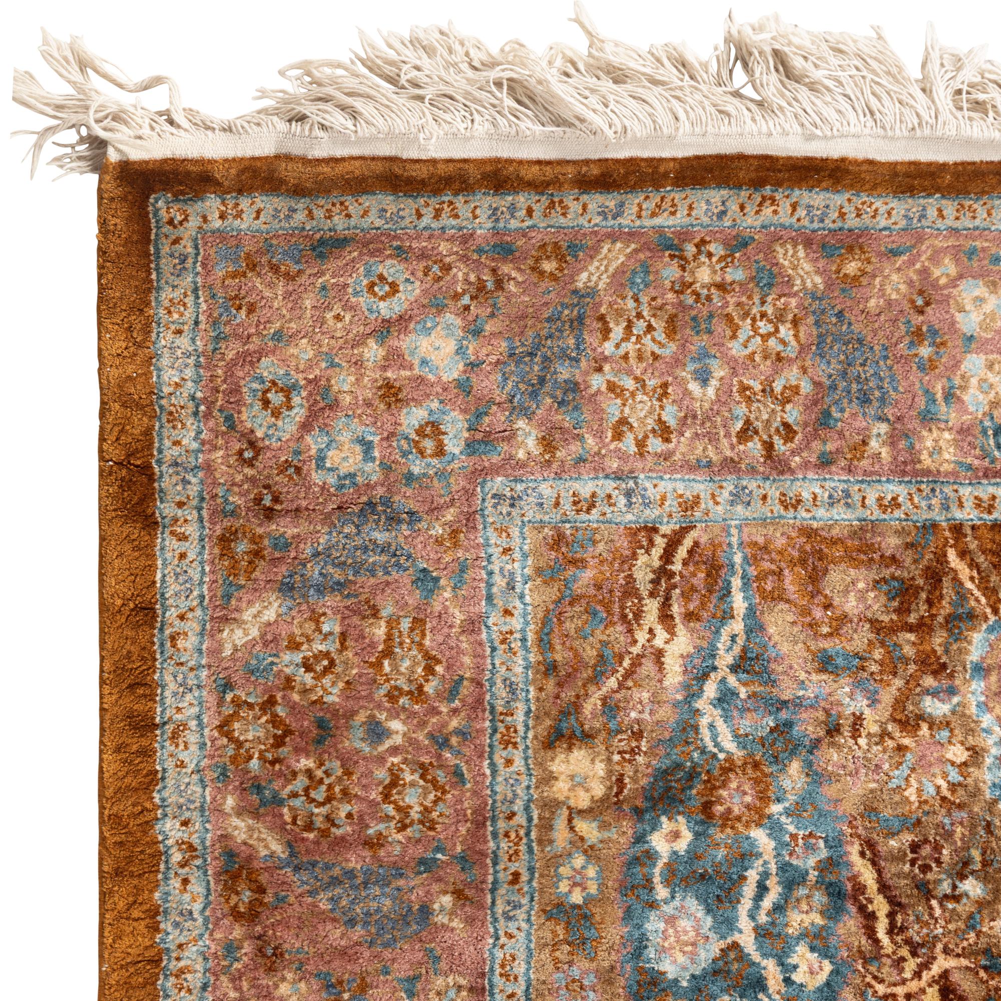 A Sarouk Silk Rug