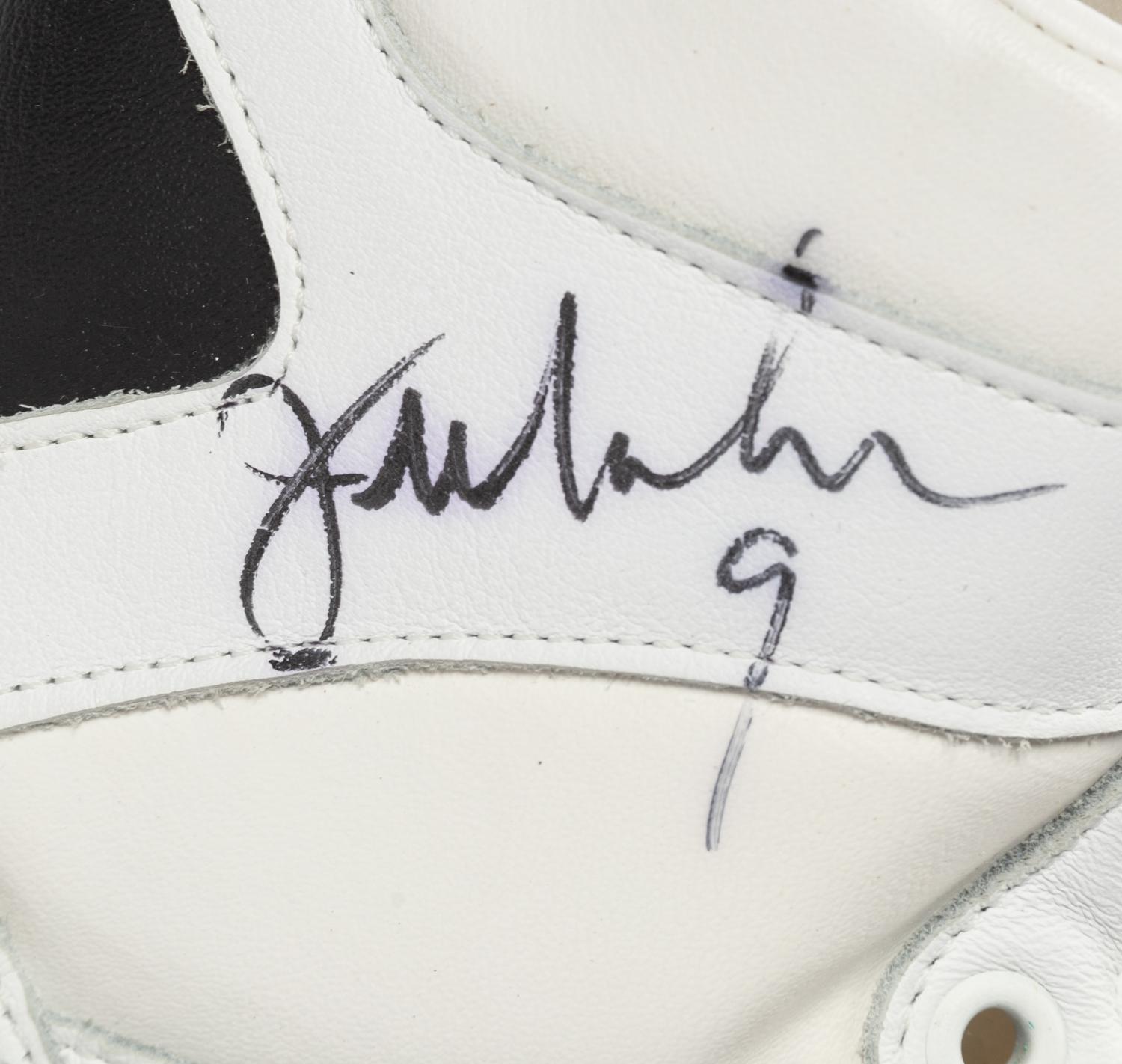 A Pair of Jim McMahon Signed Autograph Game Issued Adidas Football Cleats from The Collection of Sports Super Agent Steve Zucker,