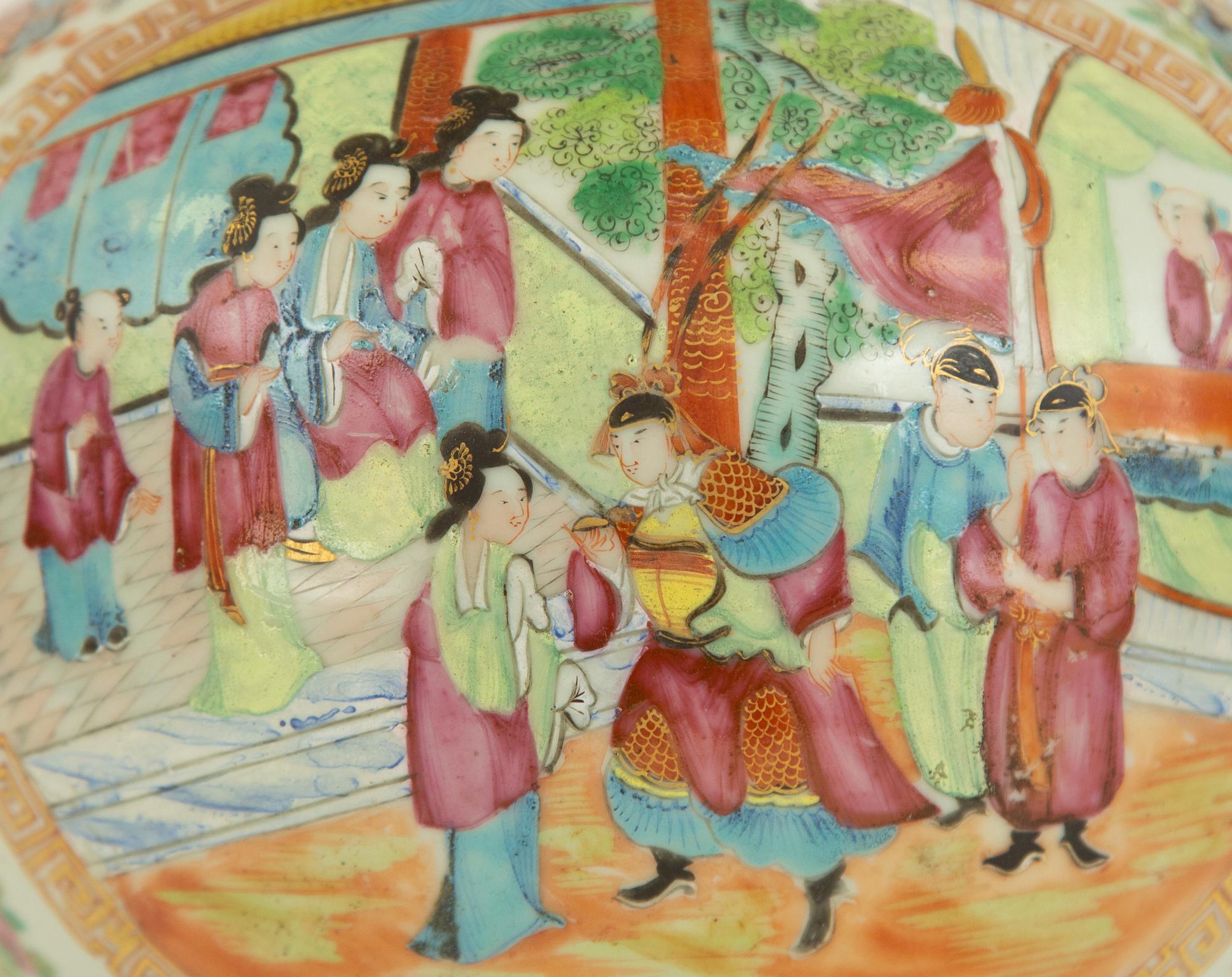 A Chinese Export Famille Rose Vase Mounted as a Lamp