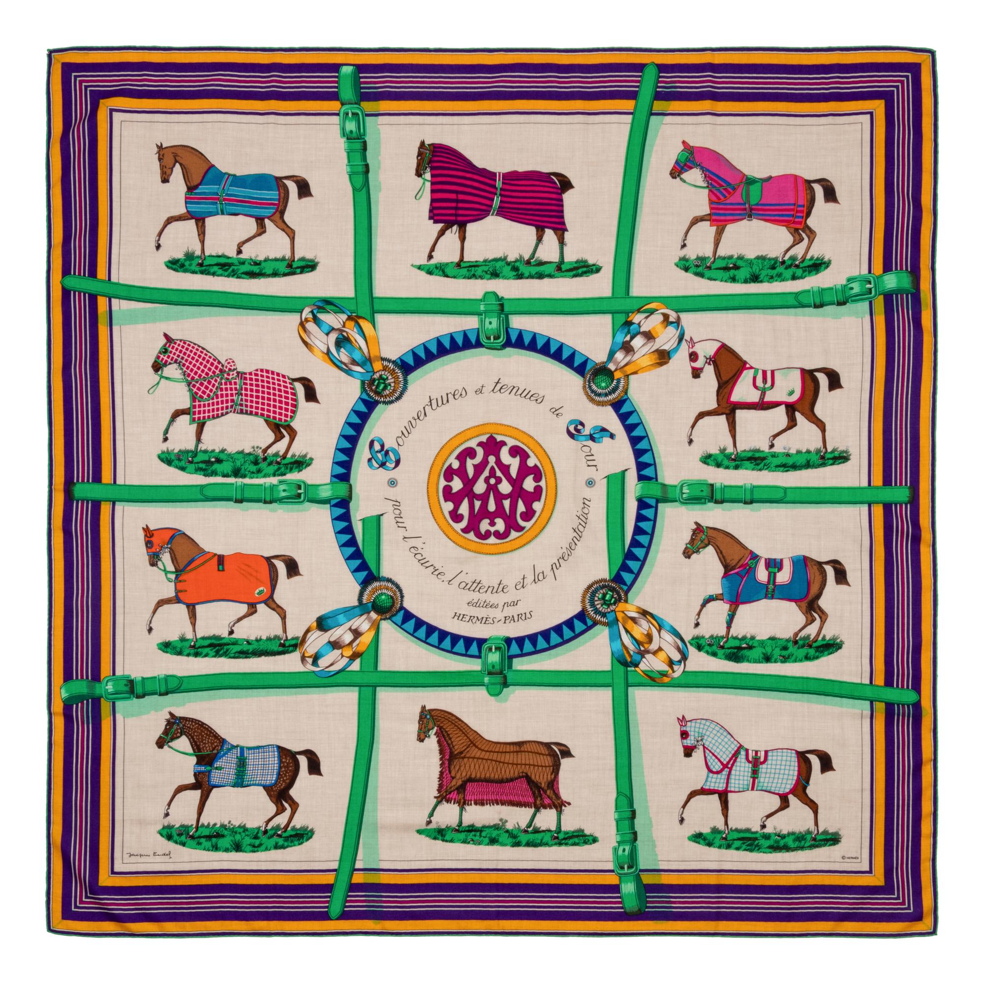 Hermès 140cm Cashmere & Silk Shawl