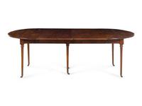 A Directoire Elmwood Drop-Leaf Dining Table