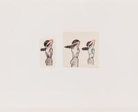 Untitled (Tying Up Hair) , c. 1970 (a pair of works)