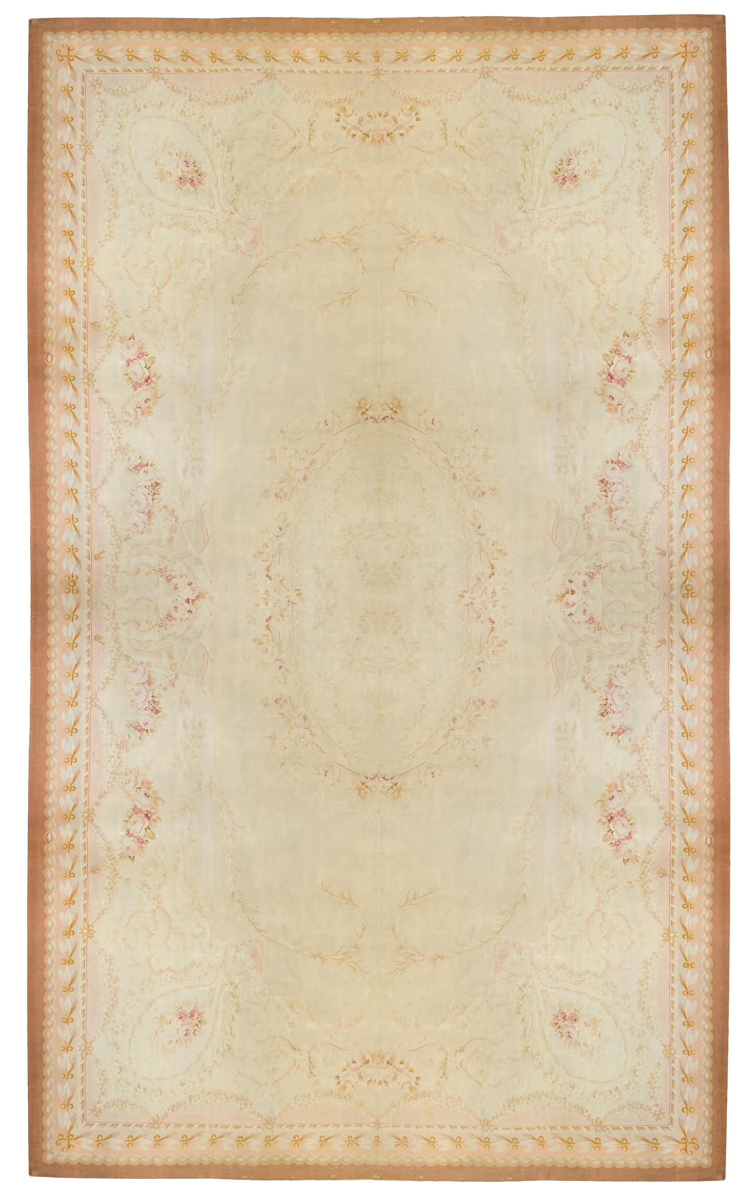 A Napoleon III Aubusson Wool Carpet 20 feet 8 inches x 13 feet 4 inches. — SECOND HALF 19TH CENTURY