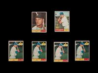 A Group of Over 575 Assorted 1961 Topps Baseball Cards Including Willie Mays, Multiple Hall of Famers and Rookies,