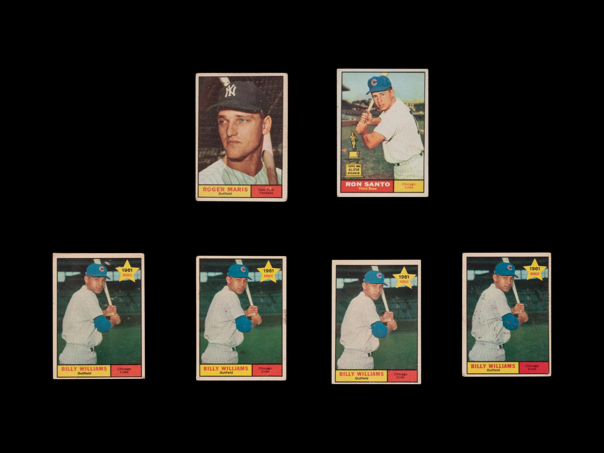 A Group of Over 575 Assorted 1961 Topps Baseball Cards Including Willie Mays, Multiple Hall of Famers and Rookies,