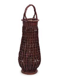 A Large Japanese Ikebana Bamboo Flower Arranging Basket