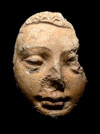Three Gandharan Fragmentary Stucco Heads