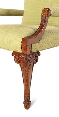 A Pair of Councill Craftsmen George II Style Library Chairs