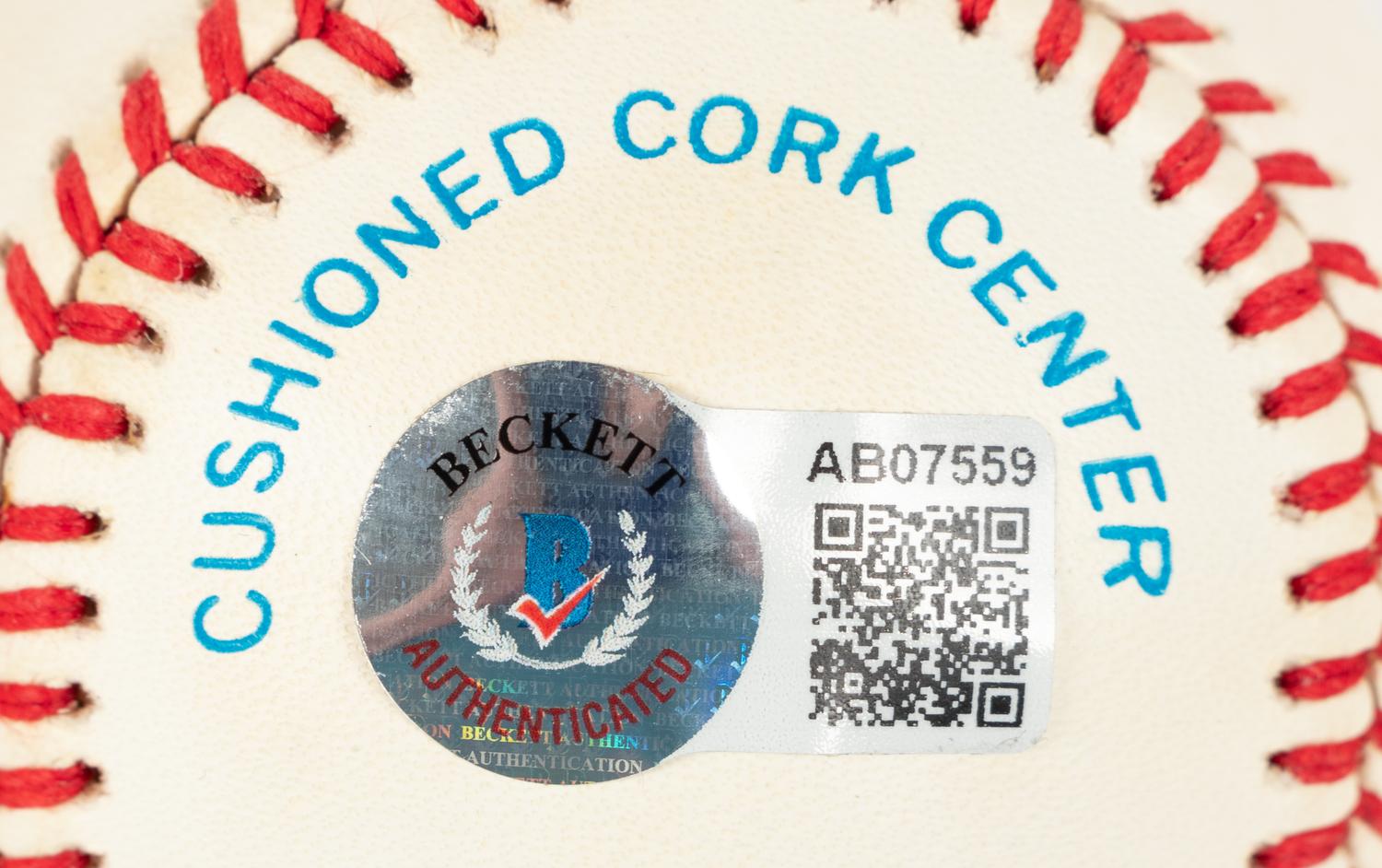 A Mickey Mantle Signed Autograph Baseball (Beckett Authentication Services BAS Certified),