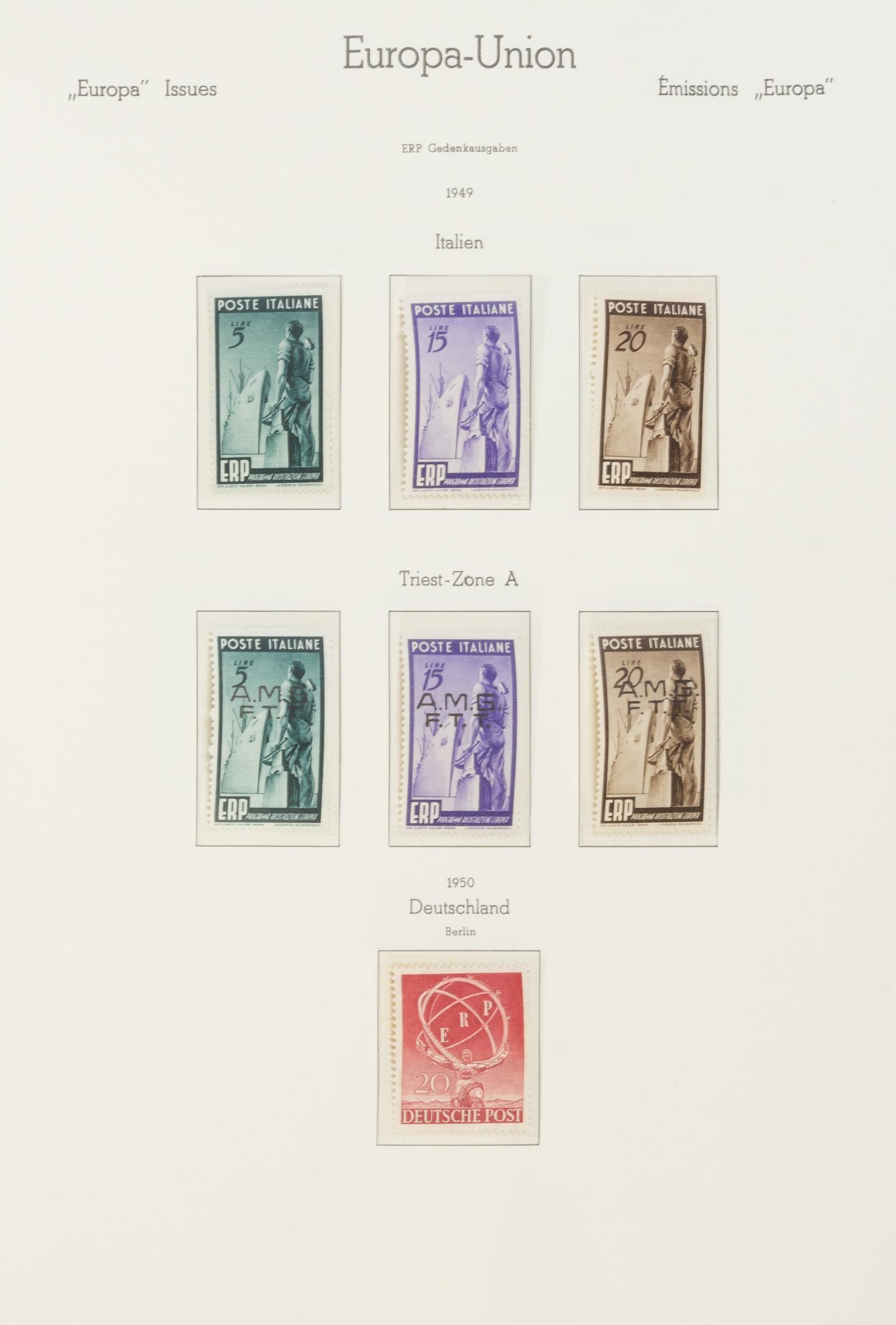 A Collection of European Union Issue Postage Stamps — LECHTTURM BRIEFMARKEN ALBUM-711949-1976
