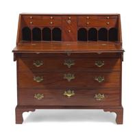 A Chippendale Mahogany Slant-Front Desk