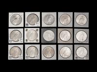 Fifteen 1922 Peace $1 Coins