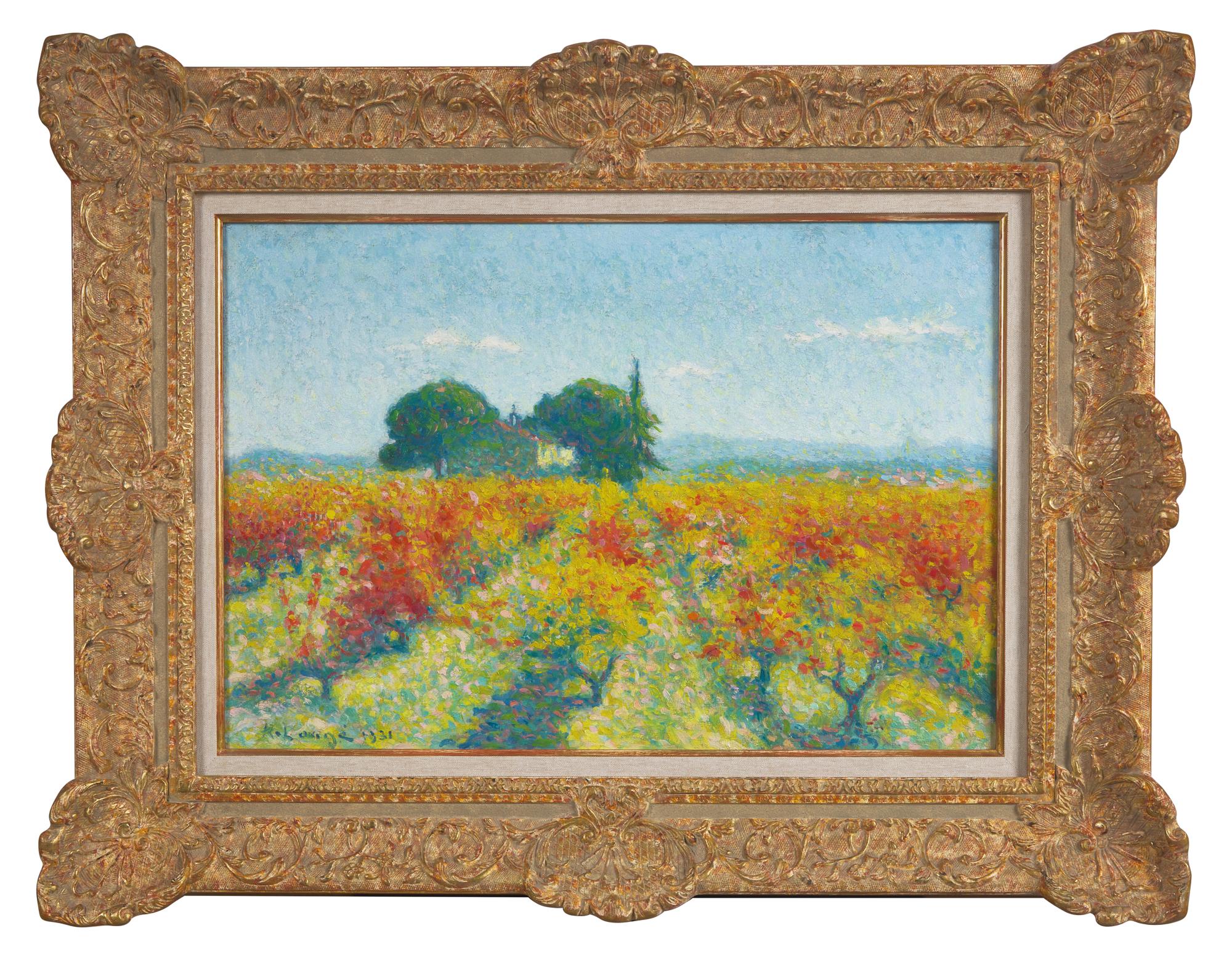 Cailhau, Vignes en Automne Devant Notre-Dame-des-Prés , 1931