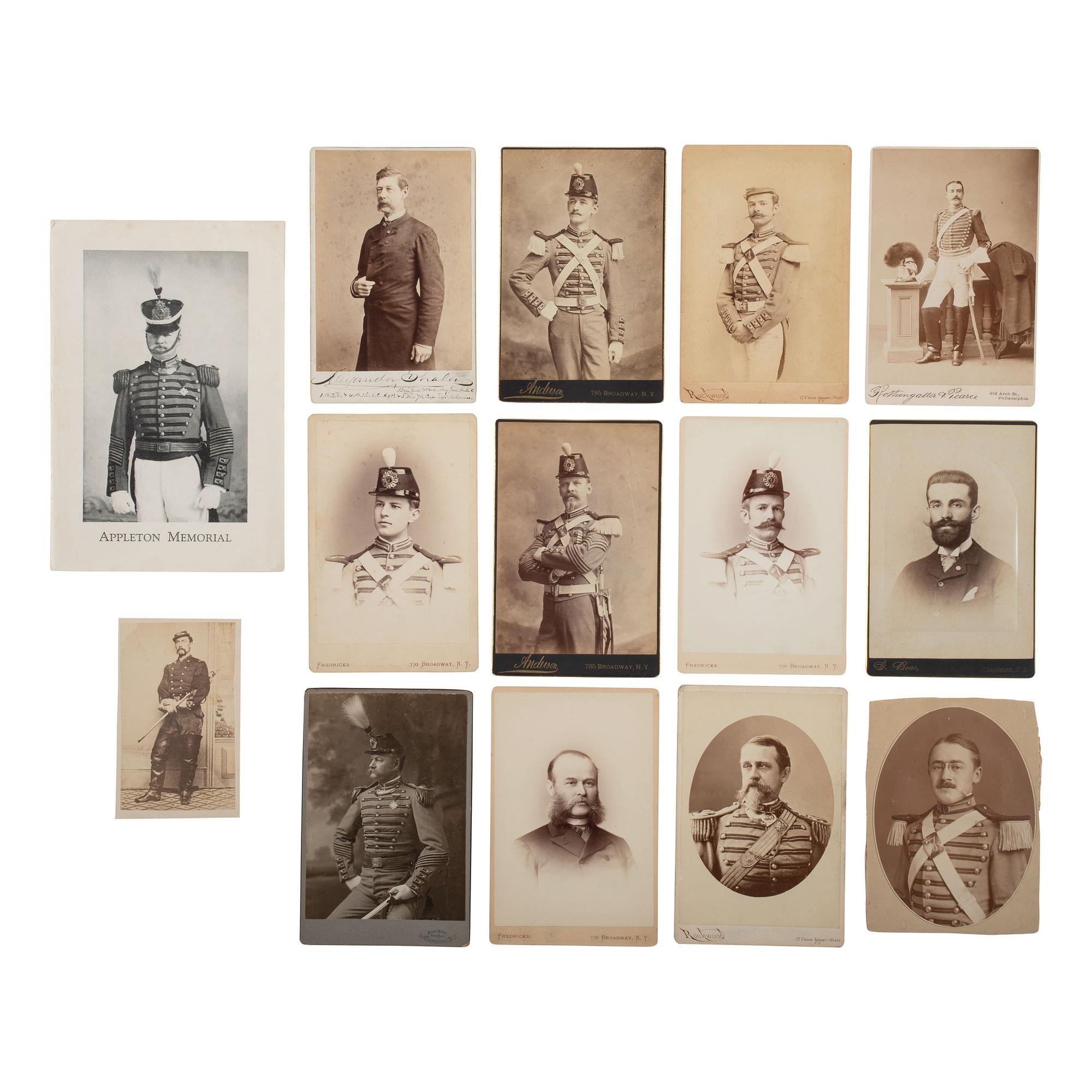 [Civil War] Group of 26 Cabinet Cards of New York Soldiers, incl. Alexander Shaler