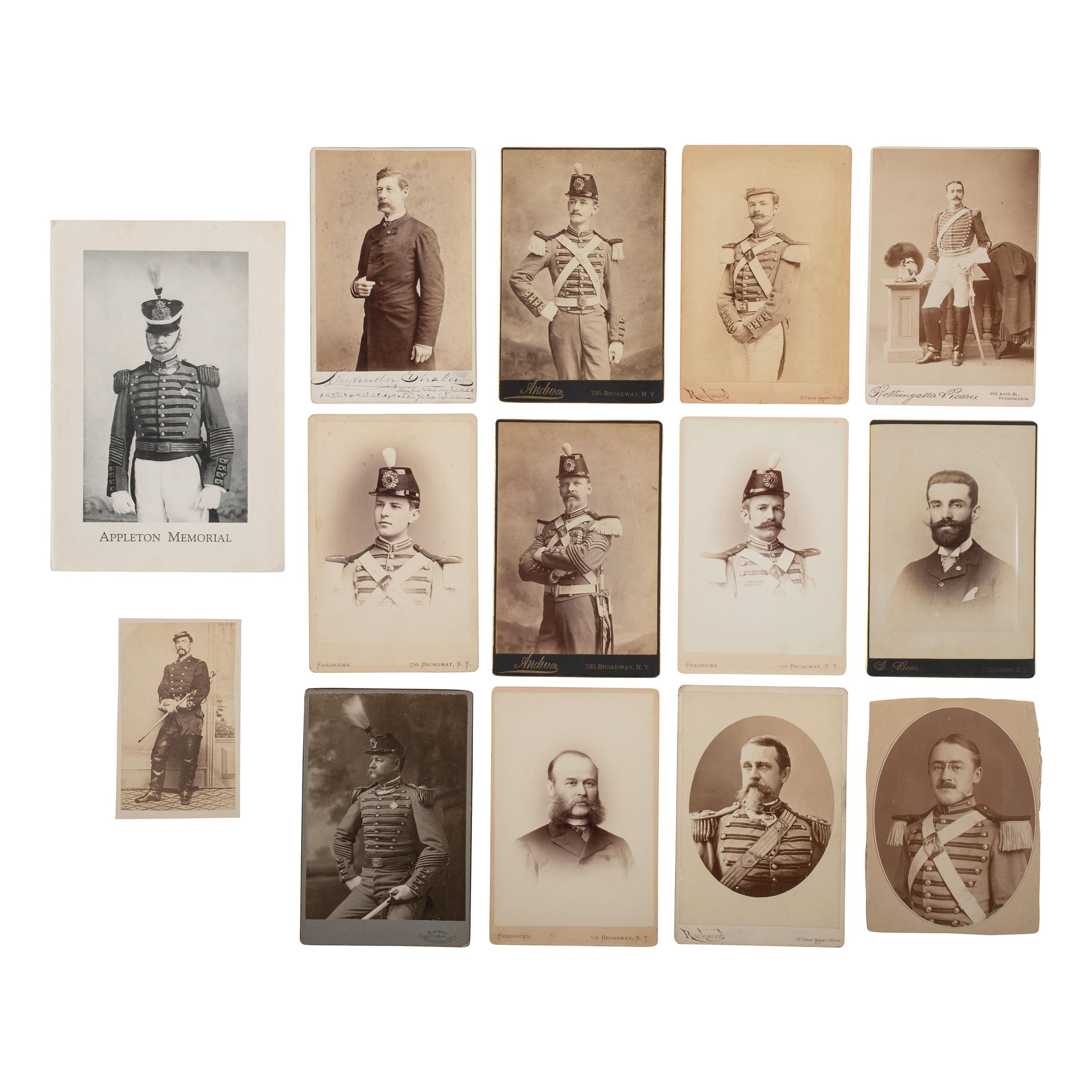 [Civil War] Group of 26 Cabinet Cards of New York Soldiers, incl. Alexander Shaler