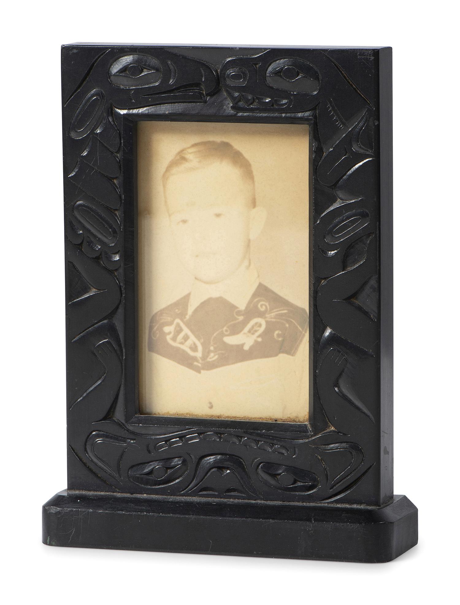 Carved Argillite Picture Frame