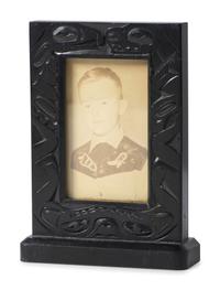 Carved Argillite Picture Frame