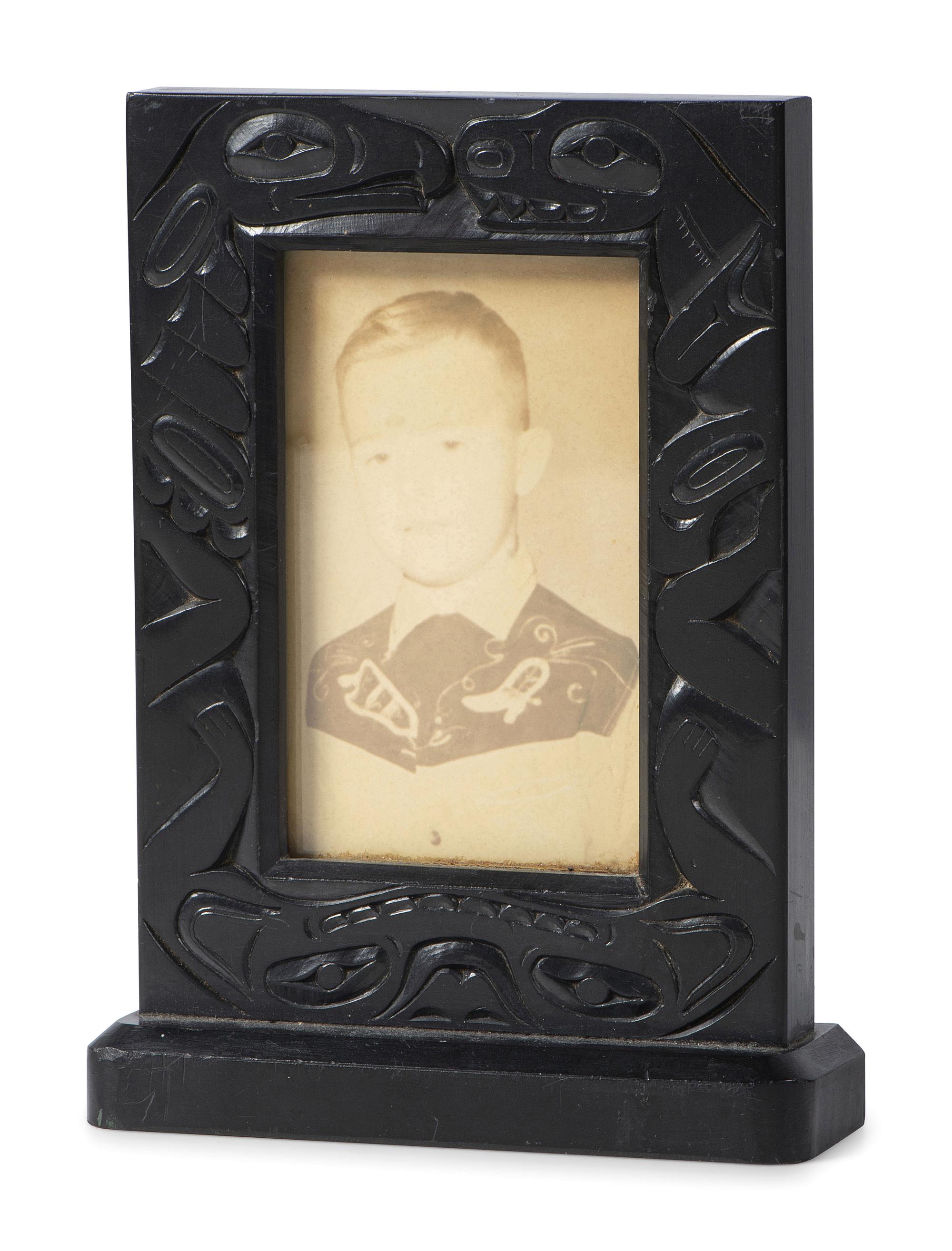 Carved Argillite Picture Frame