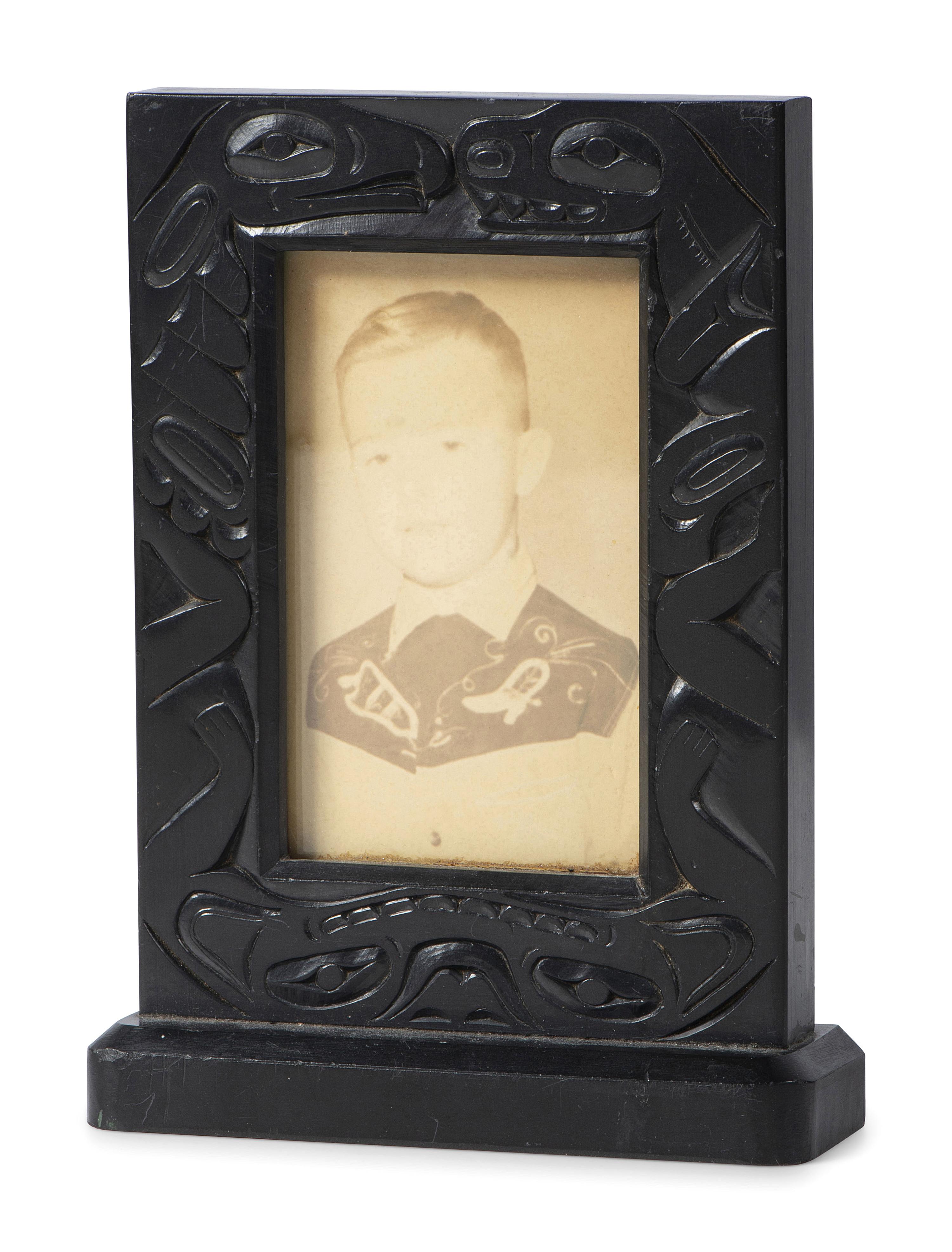 Carved Argillite Picture Frame