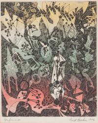 Fred Becker, (American, 20th century), Inferno, 1946