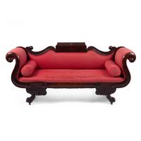 A Classical Carved Mahogany Sofa