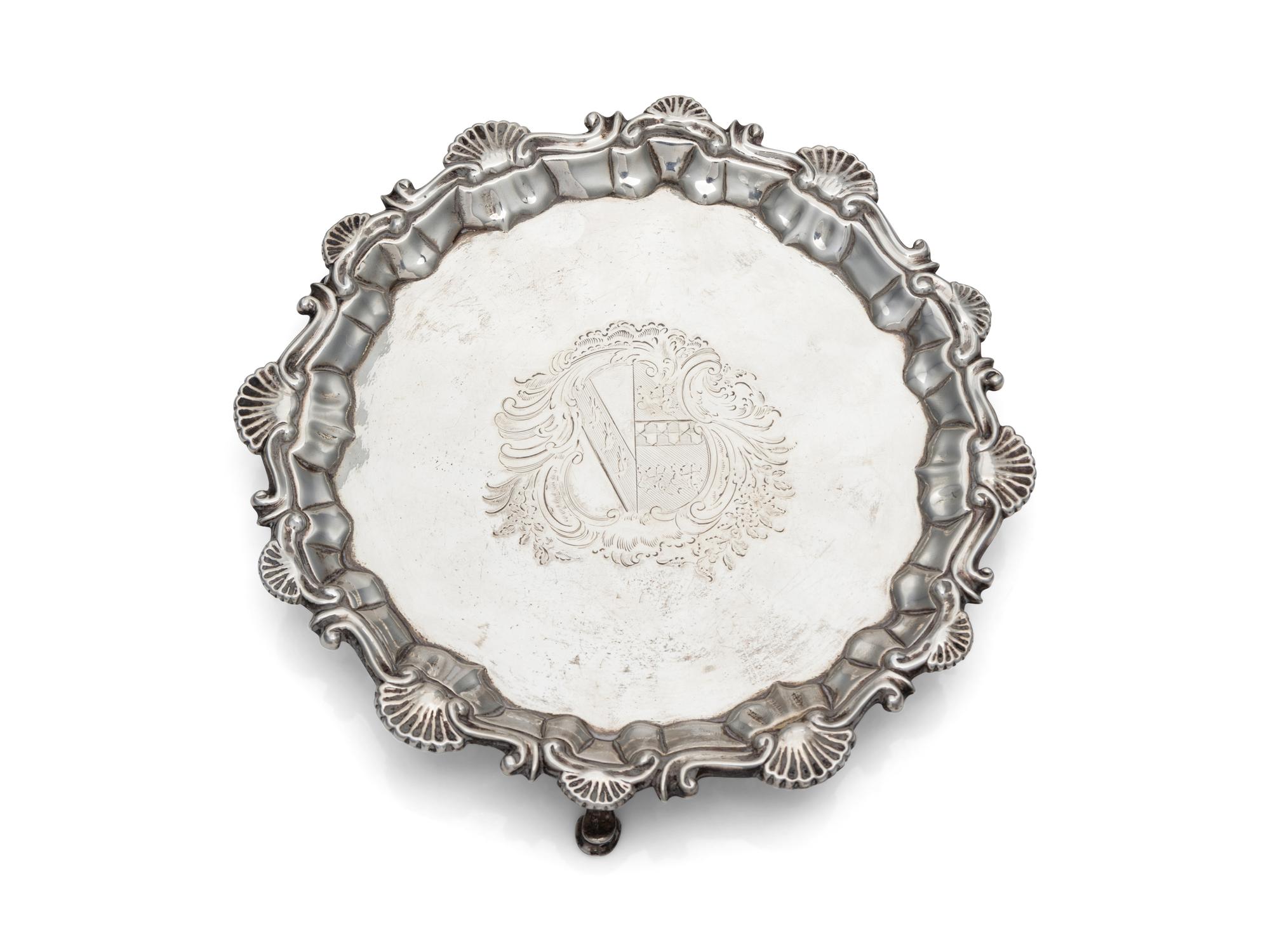 A George II Silver Waiter