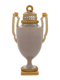 A Meissen Pate-sur-Pate Porcelain Potpourri Vase
