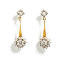 BICOLOR GOLD AND DIAMOND EARRINGS