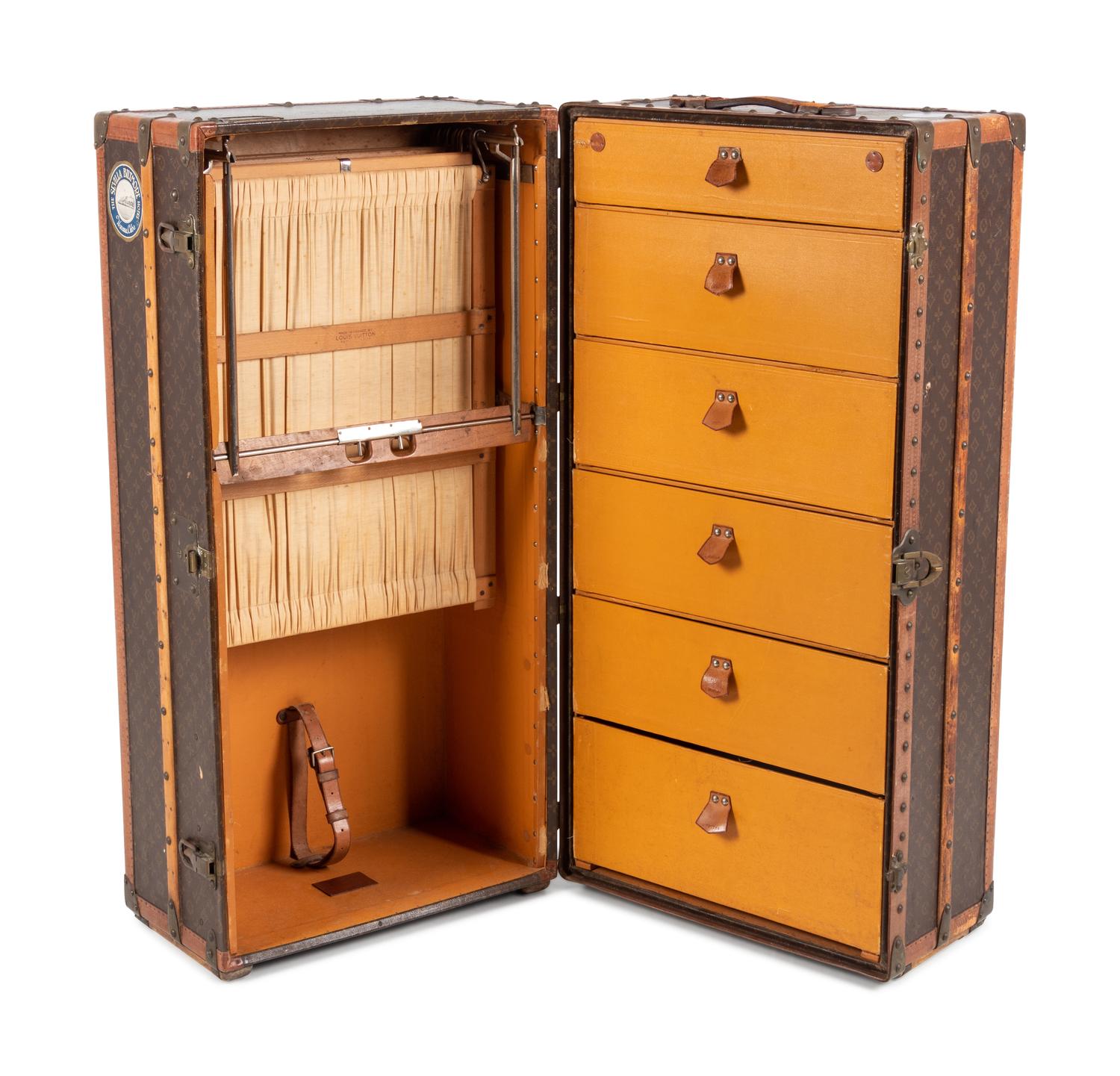Louis Vuitton Wardrobe Steamer Trunk, Early 20th Century