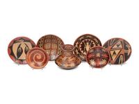 Seven Mexican Pottery Vessels