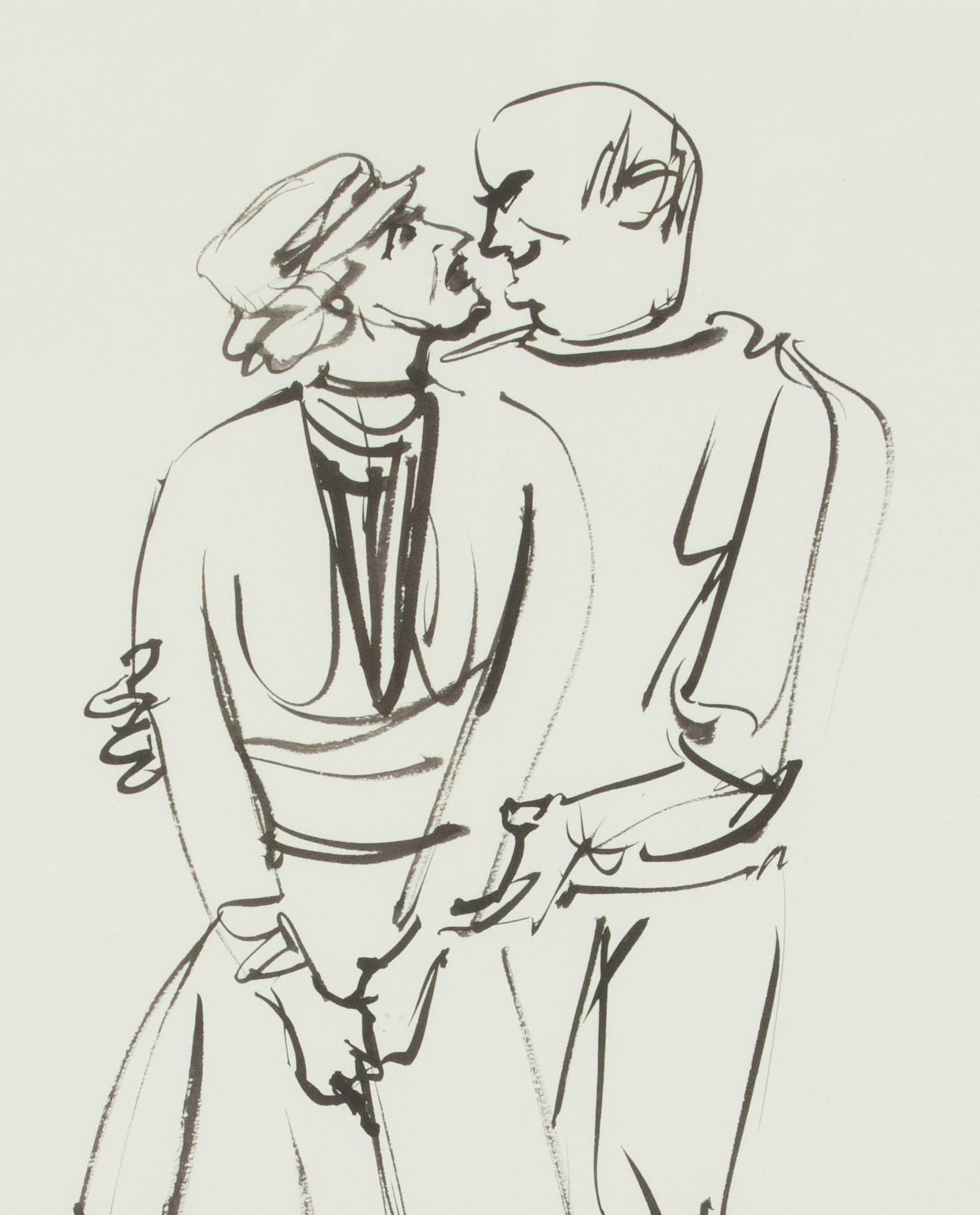 Three works: Golfing Couples