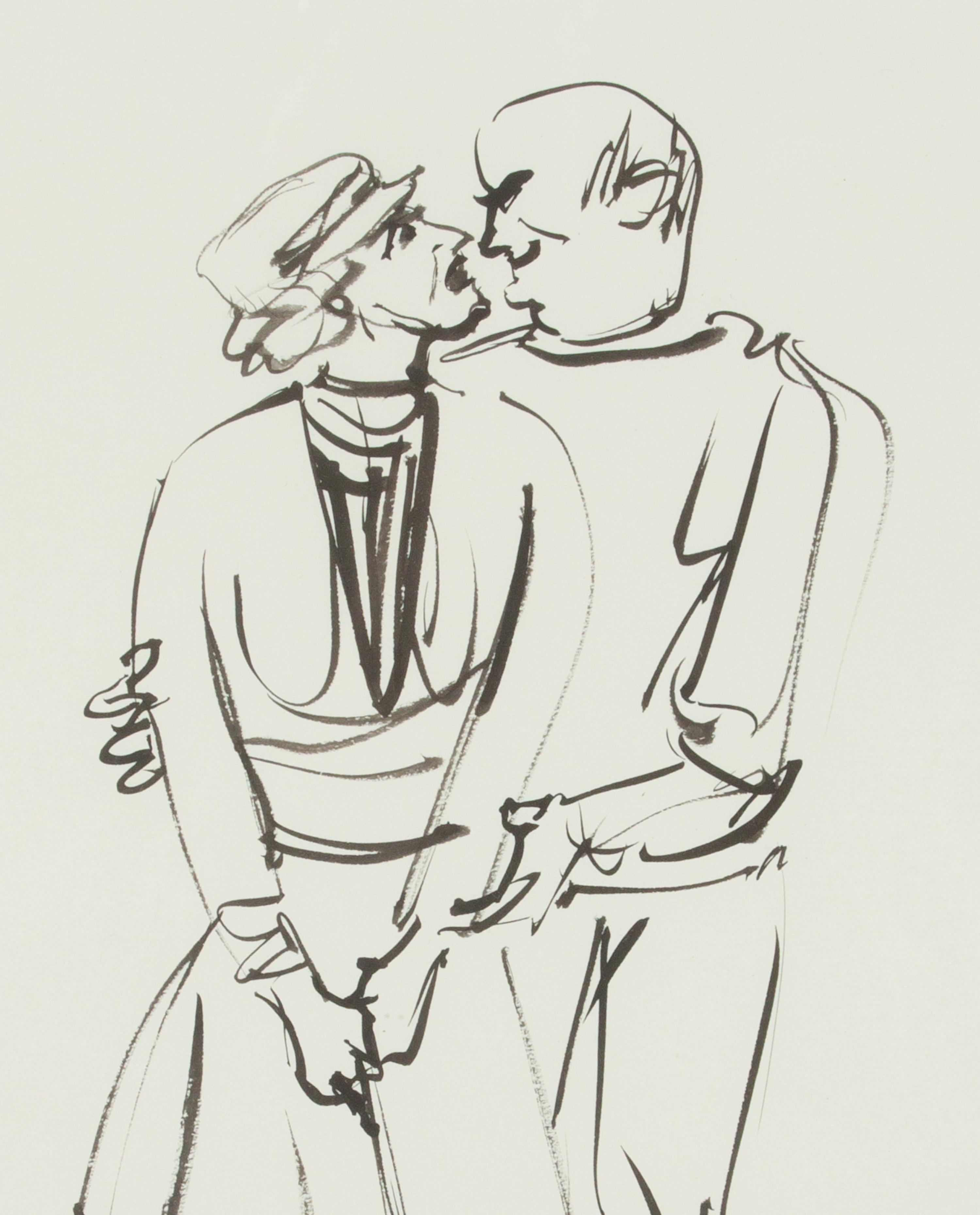 Three works: Golfing Couples