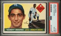 A 1955 Topps Sandy Koufax Rookie Baseball Card No. 123 (PSA 6 EX-MT)